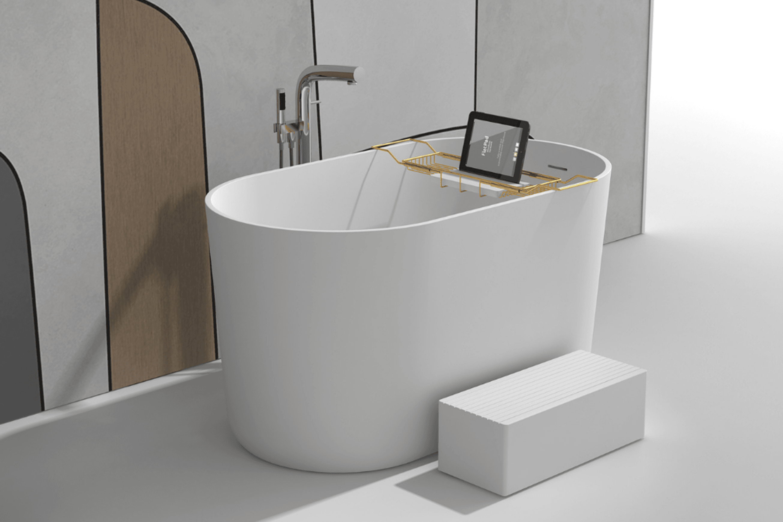 Gia Small Japanese Bath - Deep Sides - 1350mm - G65197