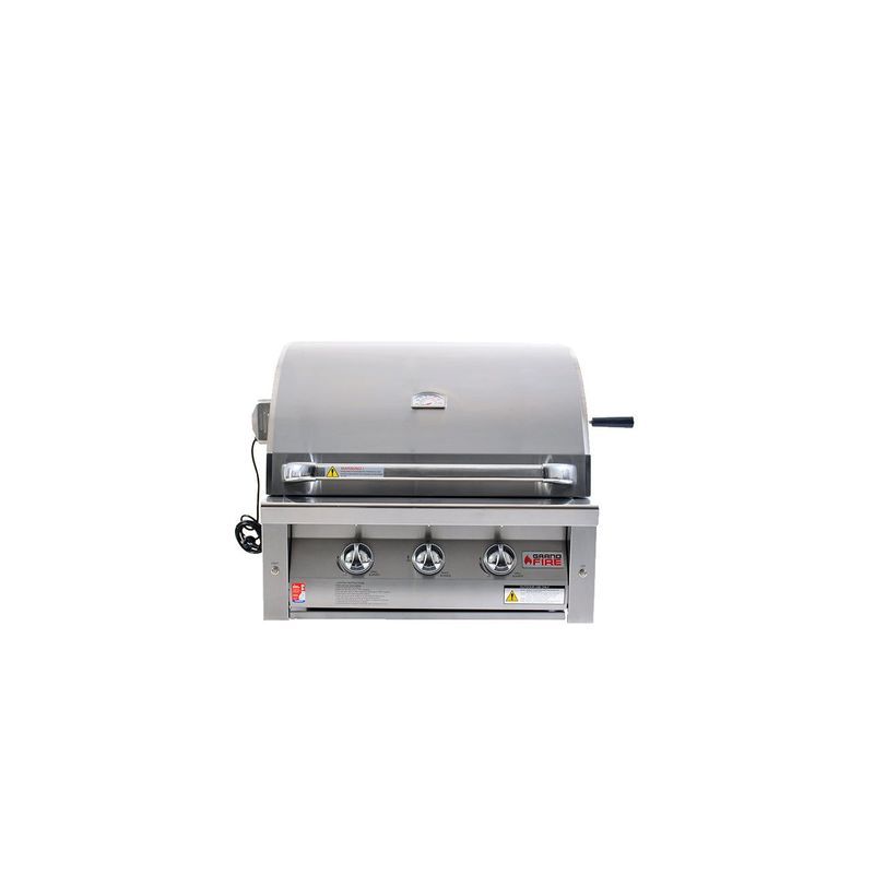 Grandfire Deluxe 30" Gas BBQ Head Unit | For In-Build