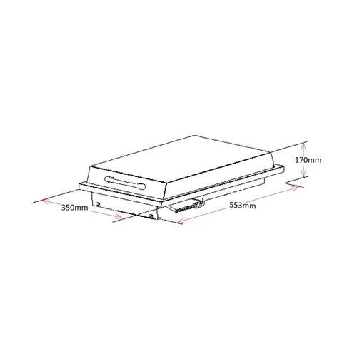 Grandfire Single Side Burner | For In-Build | NG | Flame Failure
