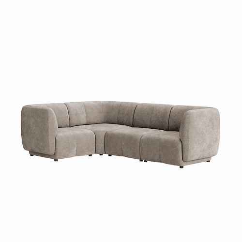 Plum LHF Chaise Sofa