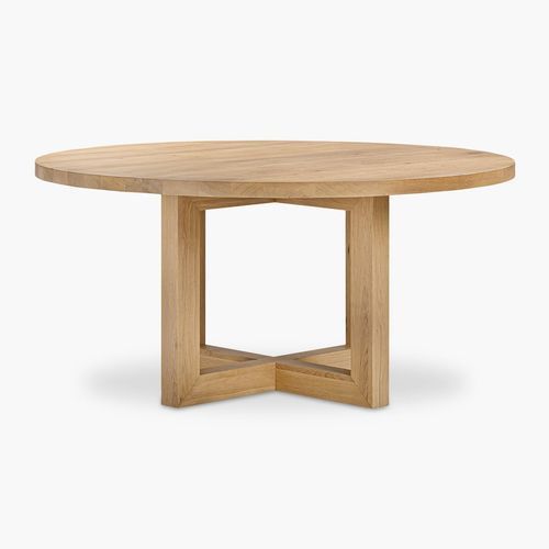 Oak Global Round Dining Table