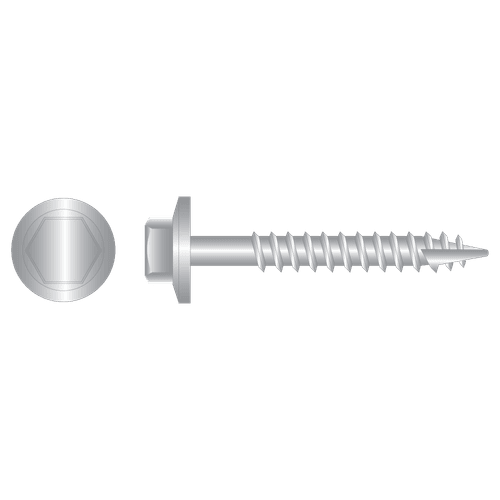 Hex Head Timber Screws - Type 7 No Neo - SS316