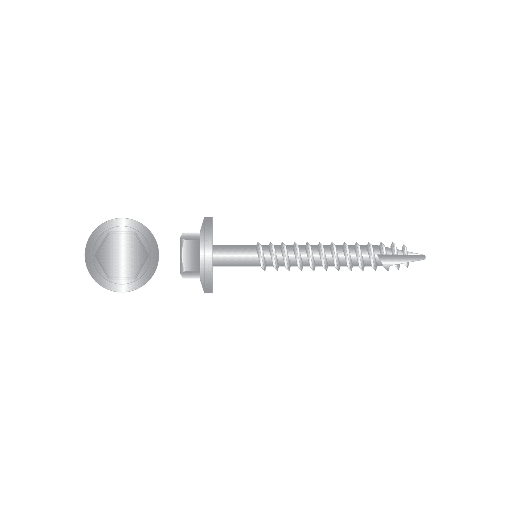 Hex Head Timber Screws - Type 7 No Neo - SS316