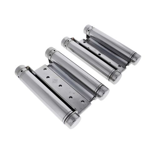 HFH Double Action Spring Door Hinge 150mm Polished Chrome 4150-153