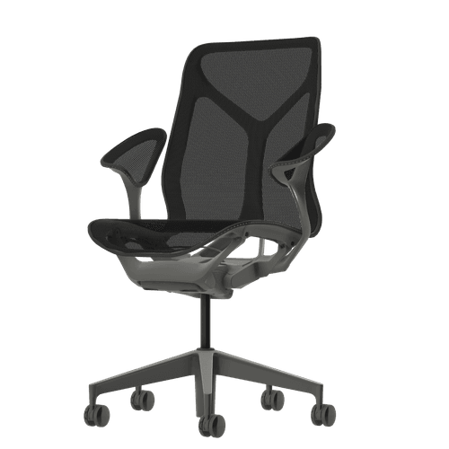 Cosm Mid Back Leaf Arm Graphite