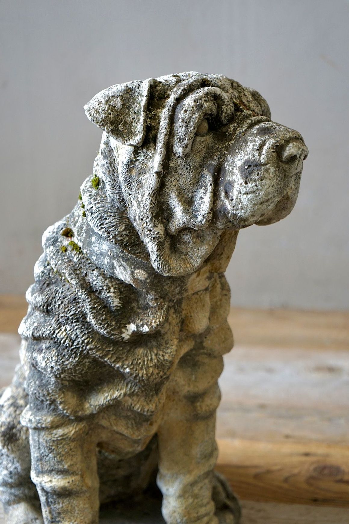 Cast Stone Dog Statues (Pair)