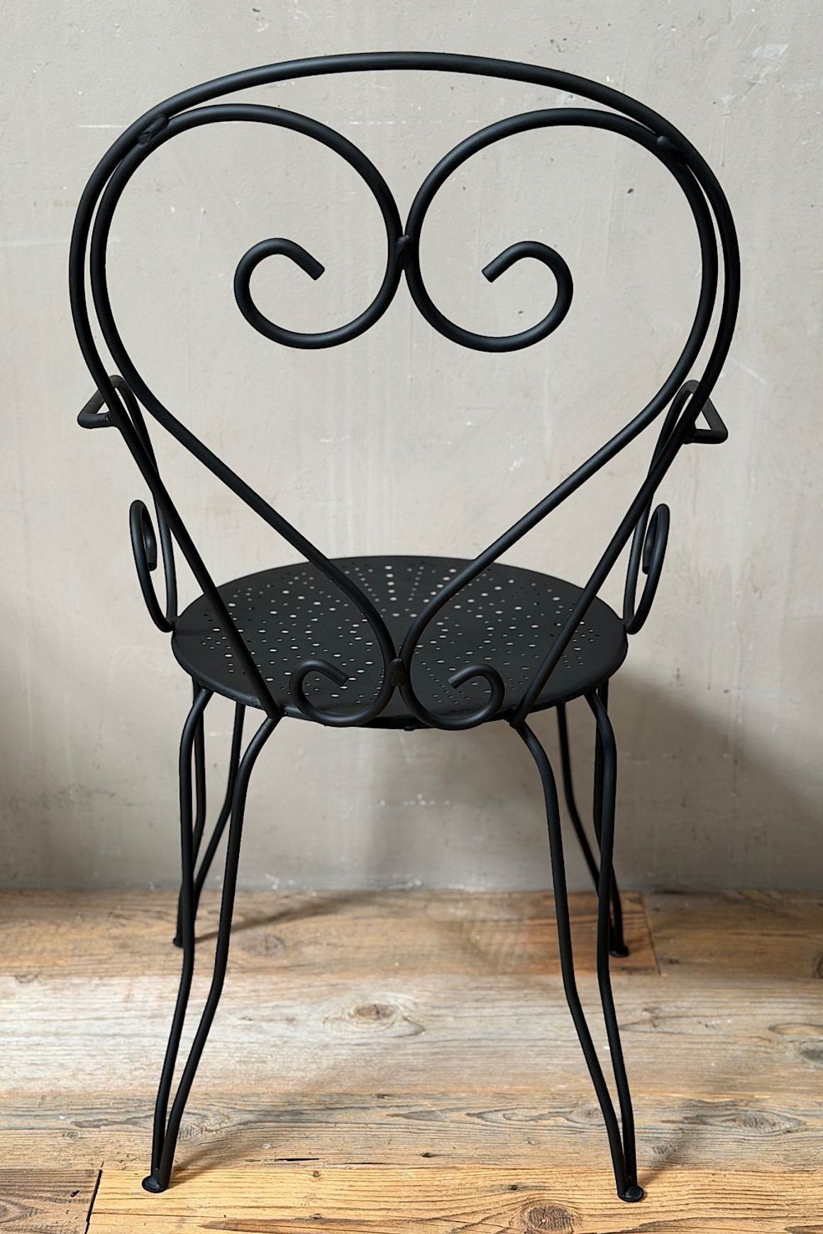 French Iron Garden Chairs (Pair)