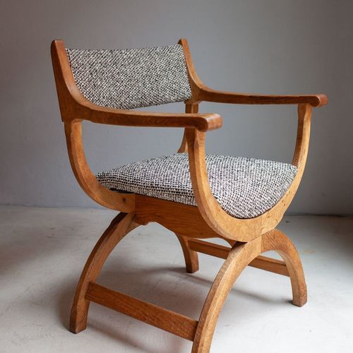 Henning Kjærnulf Kurul Chair, Denmark, 1970's