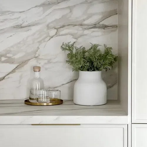 KT&CO Kitchen finger lip pull handle brass Lucky bay