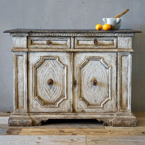 Italian Painted Credenza Sideboard