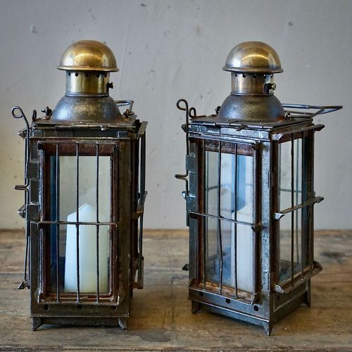 French Antique Candle Lanterns (Pair)
