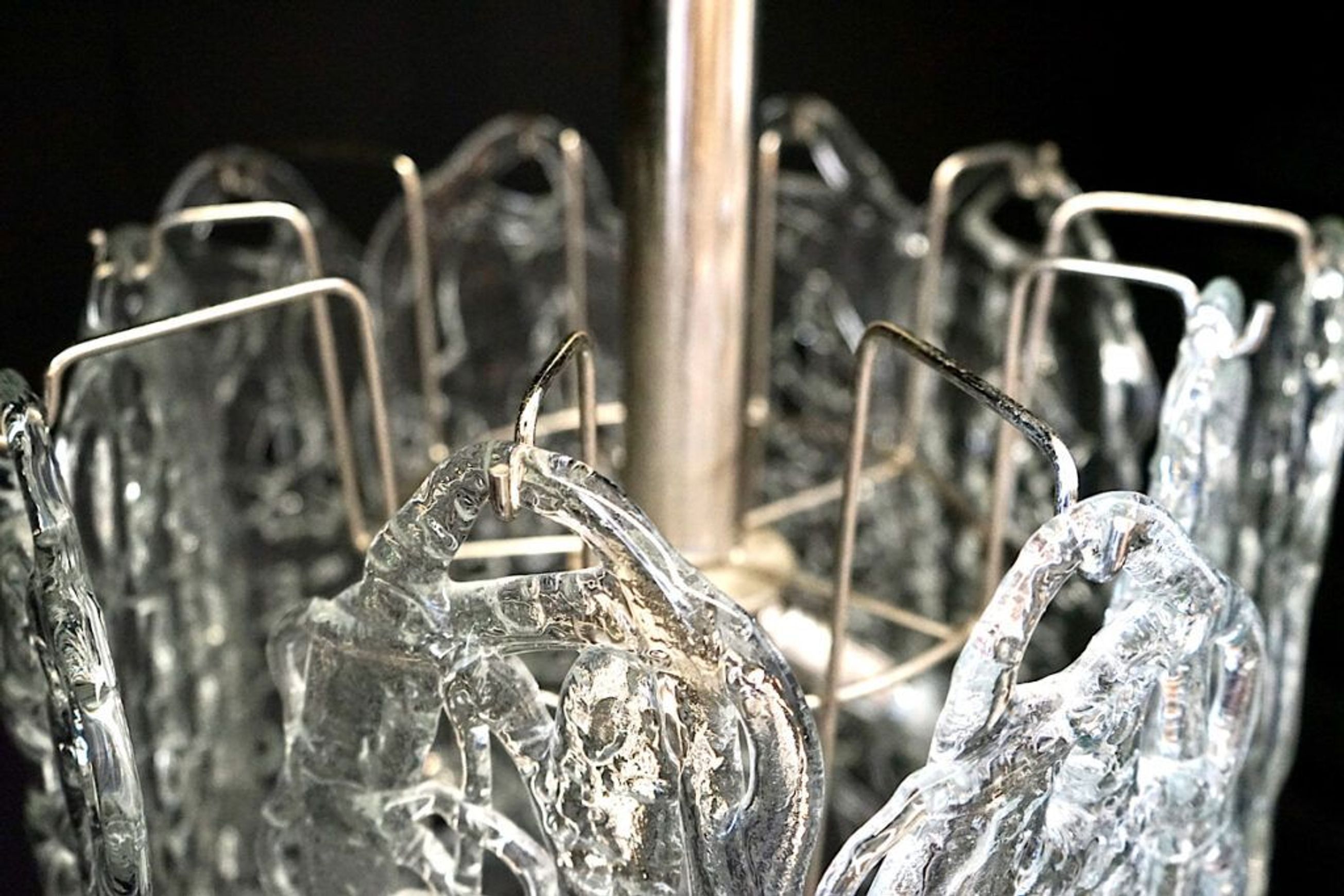 Mid-Century Murano Cascade Chandelier