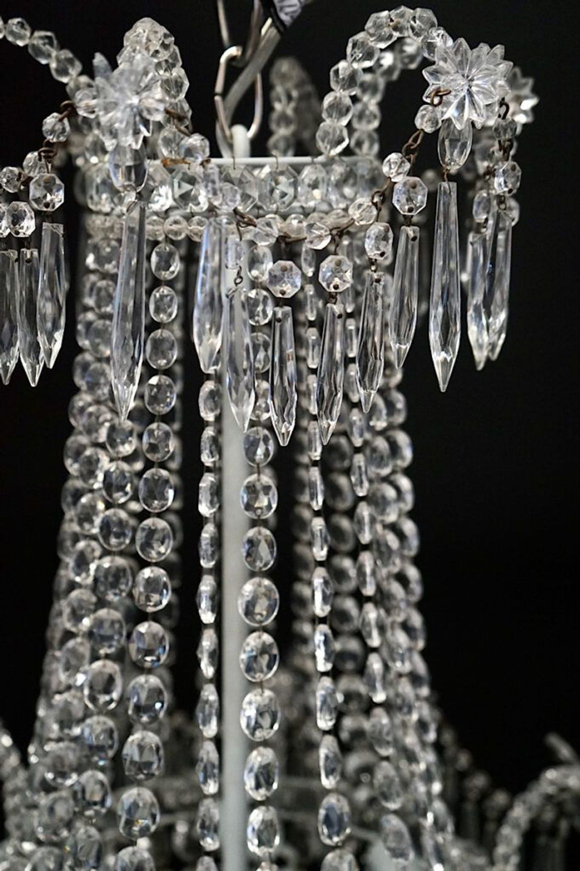French Neoclassical Cascade Chandelier
