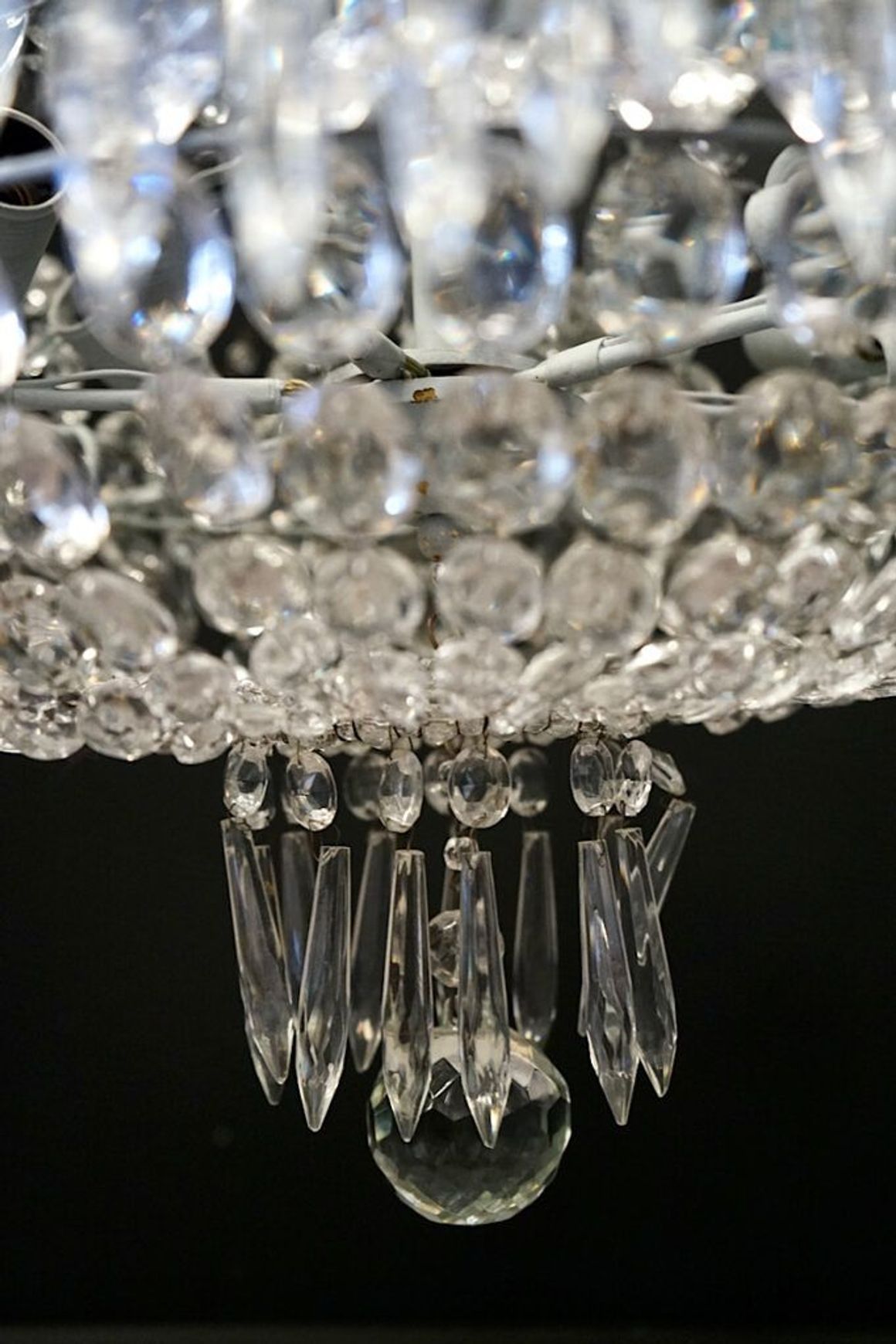 French Neoclassical Cascade Chandelier