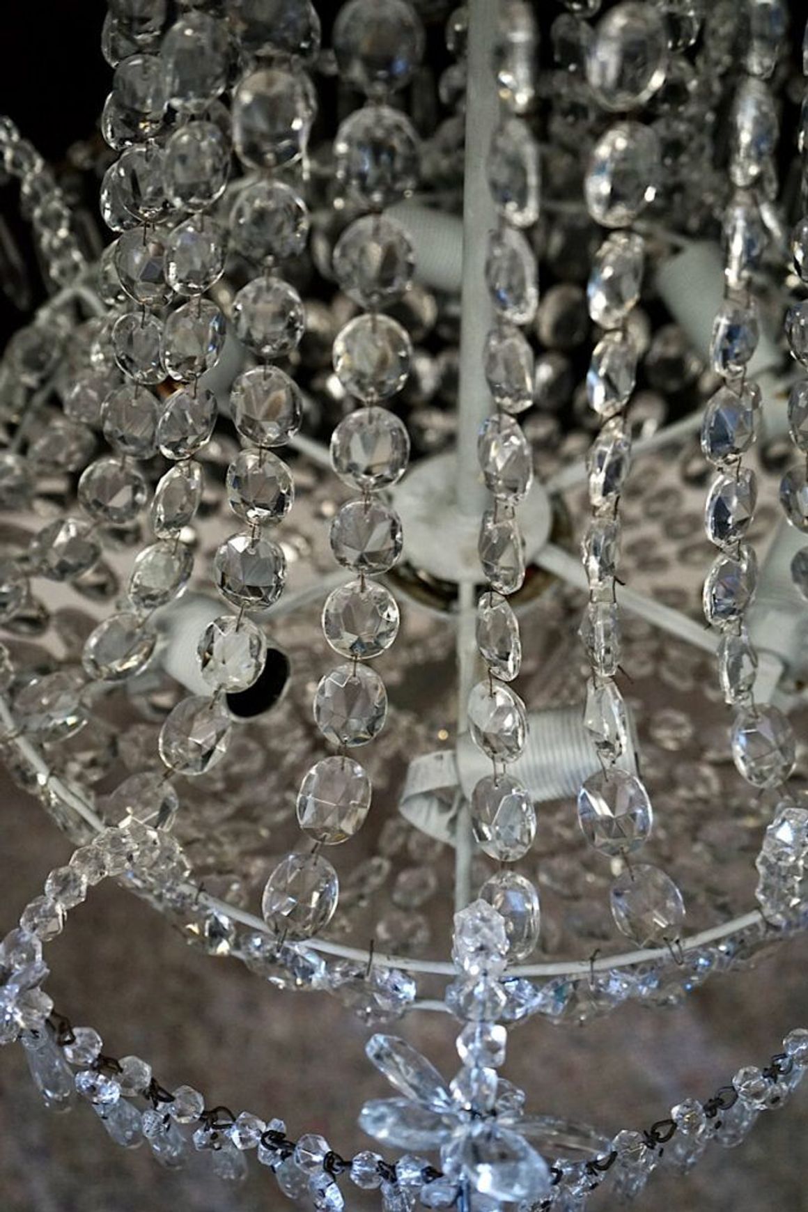 French Neoclassical Cascade Chandelier