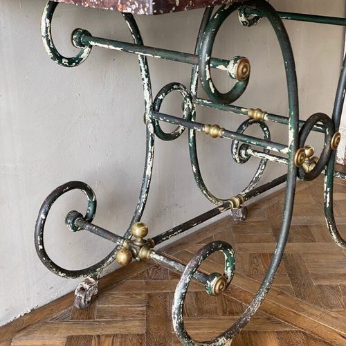 French Wrought Iron Patisserie Table