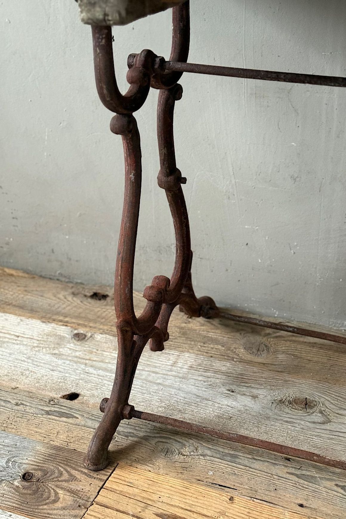 French Iron Console Table