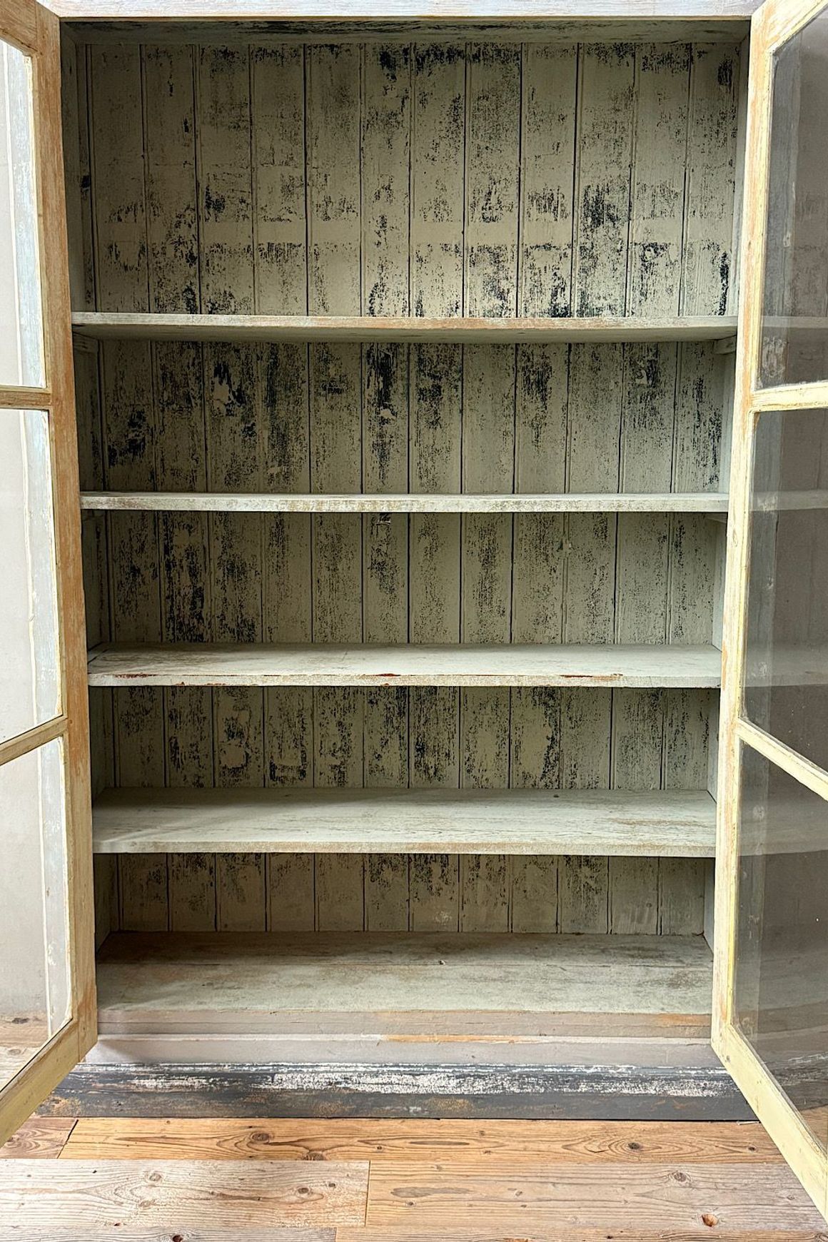 French Painted Display Cupboard