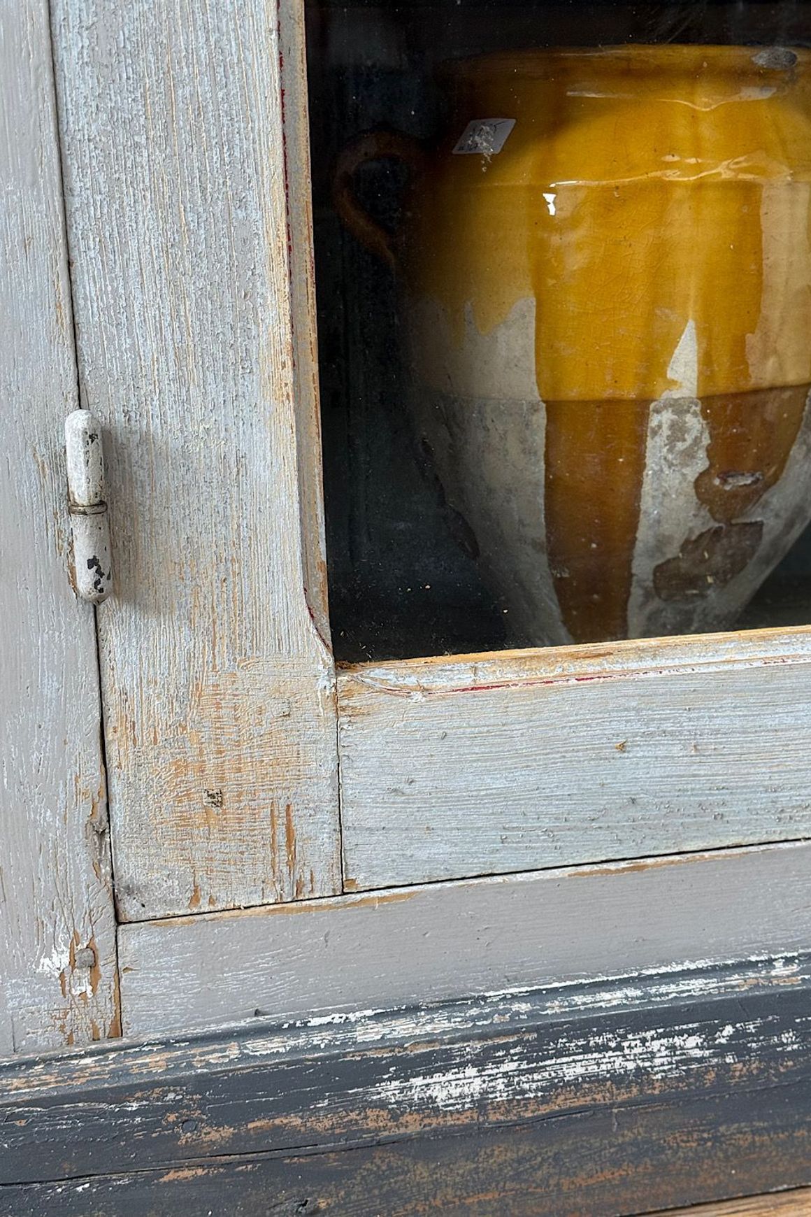 French Painted Display Cupboard