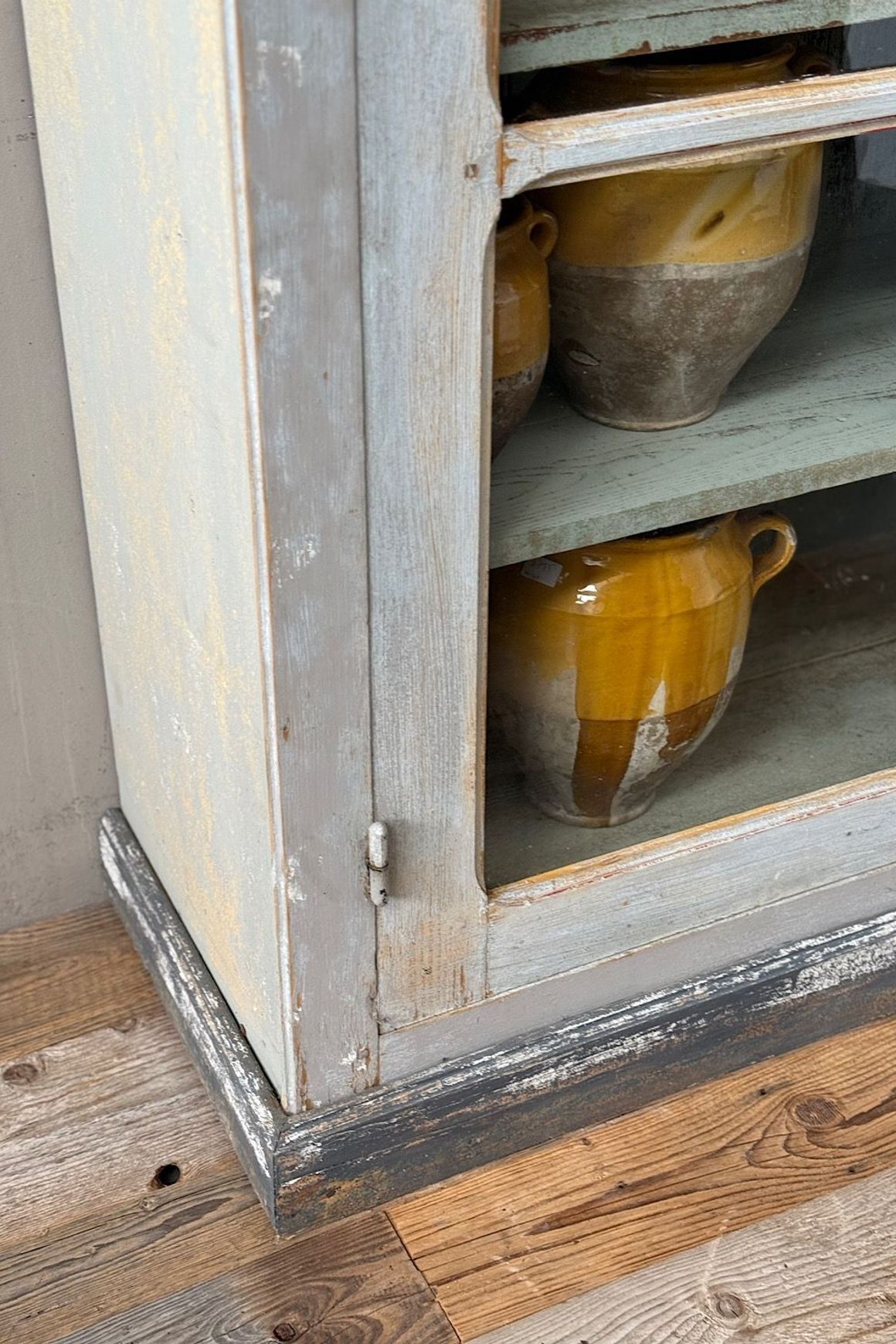 French Painted Display Cupboard
