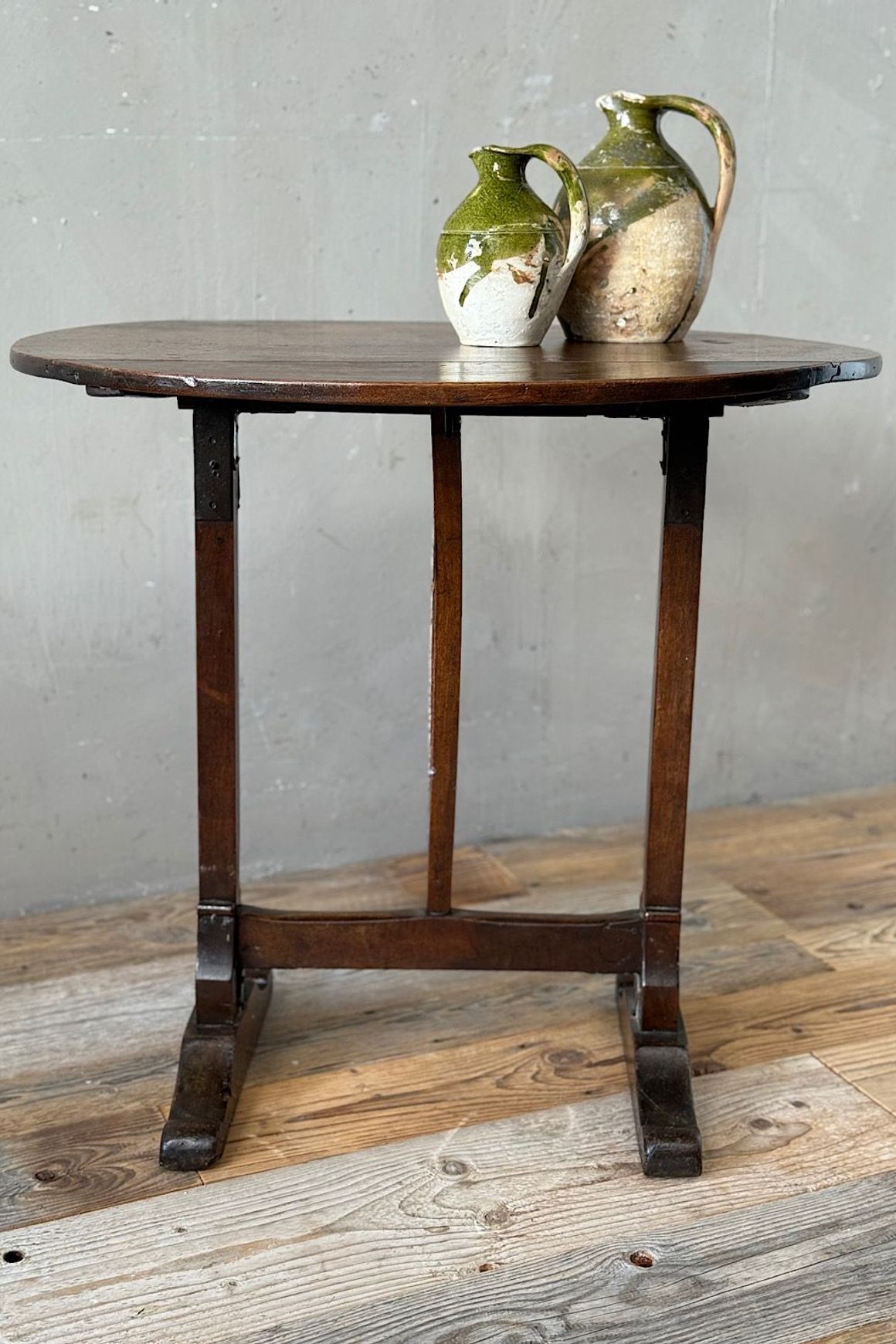 French Walnut Wine Harvest Table
