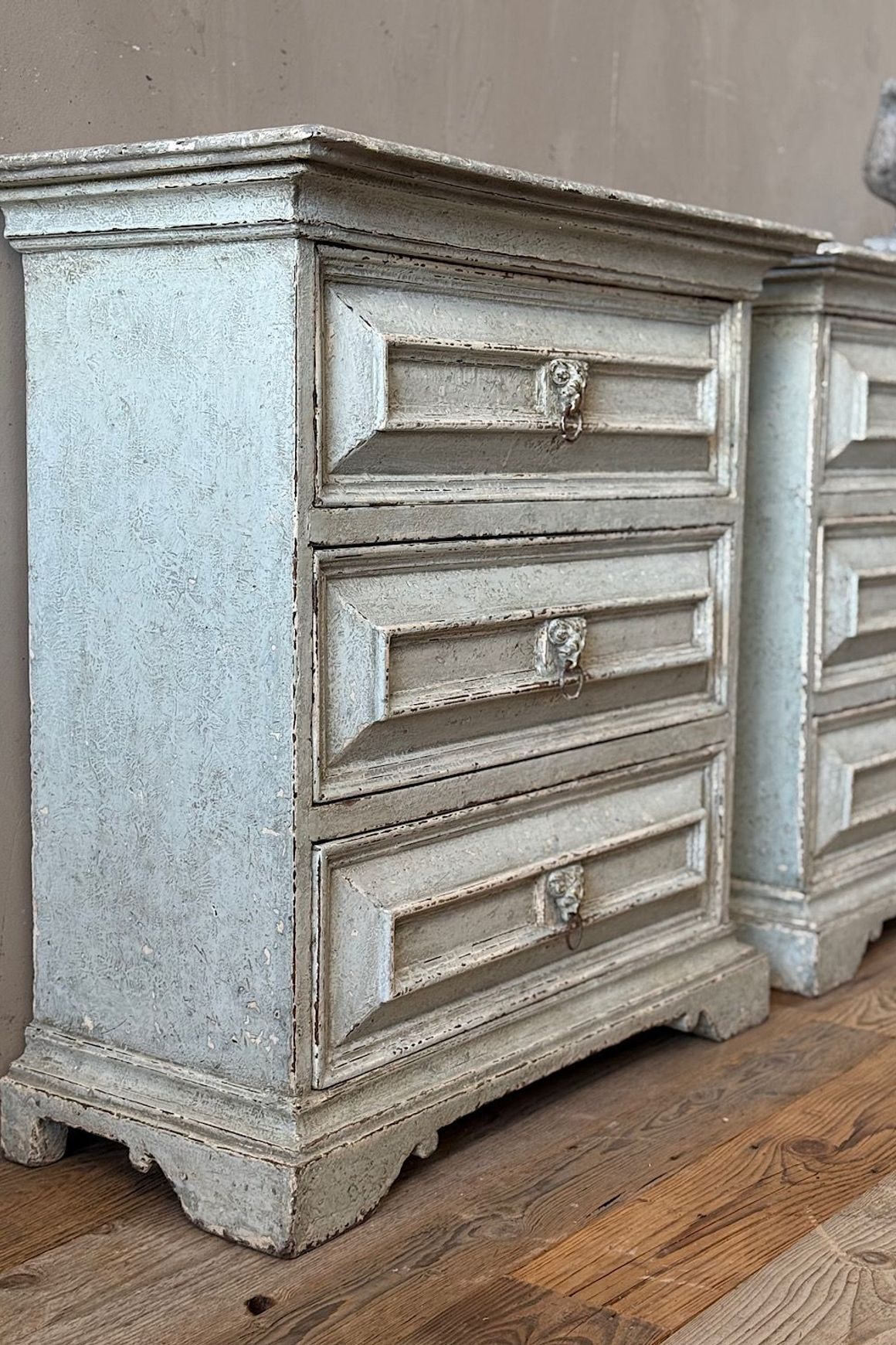 Italian Painted Bedside Cabinets