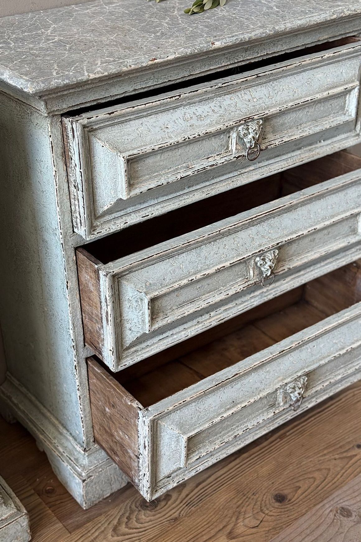 Italian Painted Bedside Cabinets