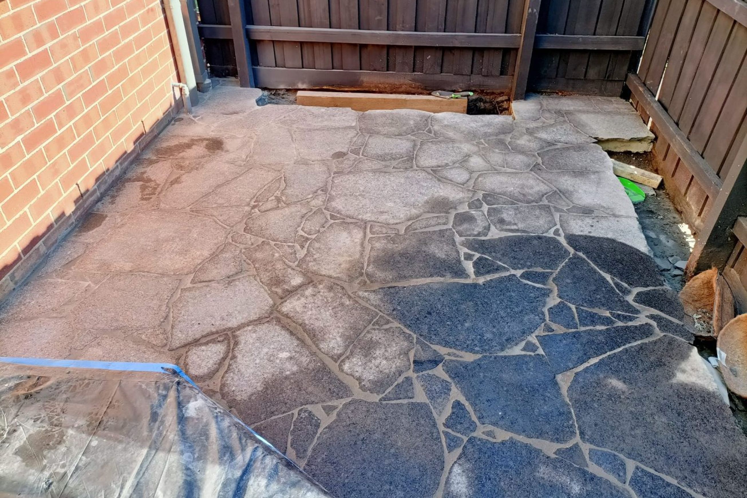 Impala Black Granite Crazy Paving