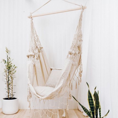 Aruba | Cream Hammock Hanging Chair