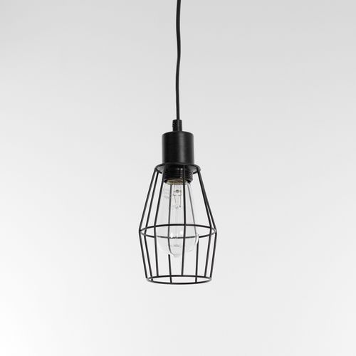 Industrial Cage Light - Black