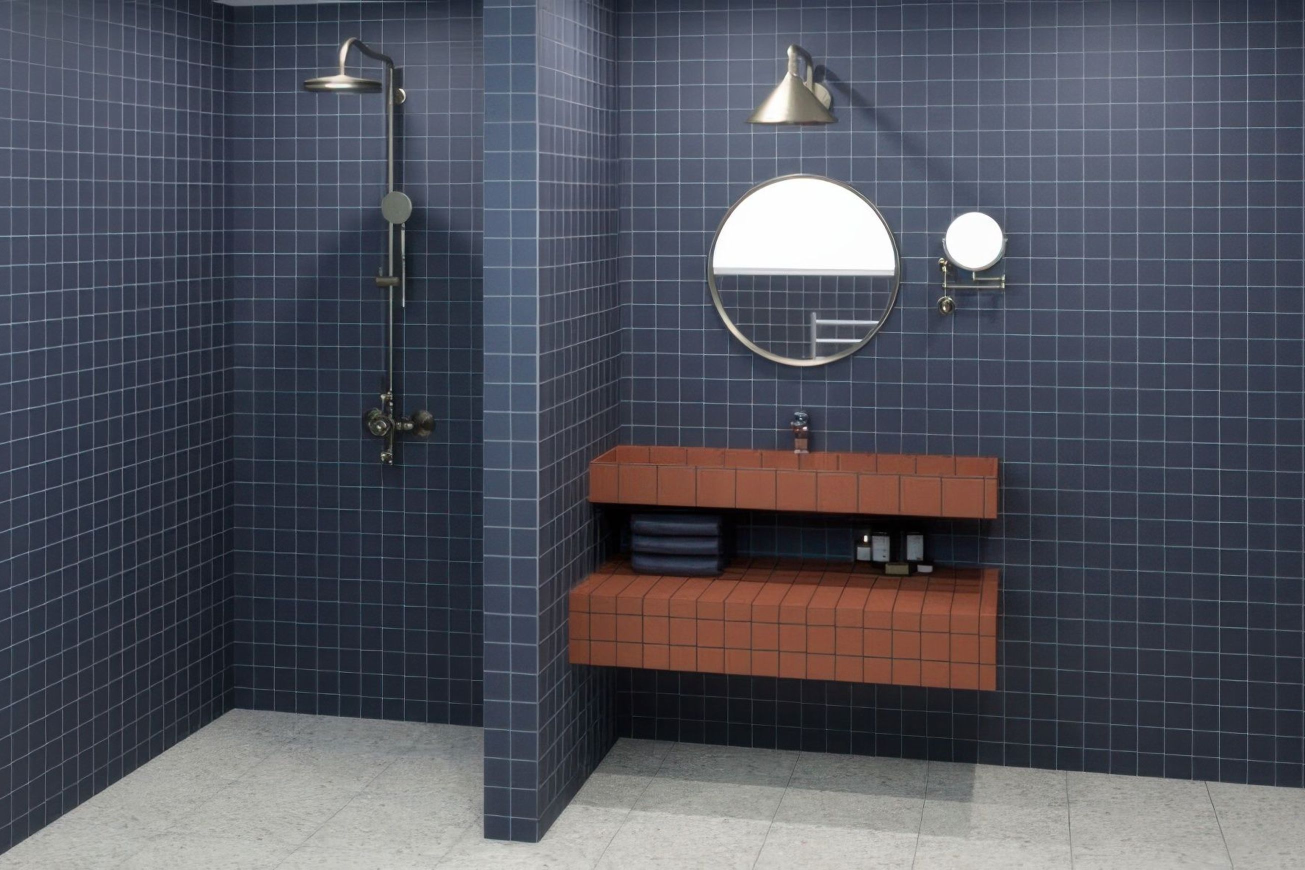 Navy Matt 75mm Mosaic | Surfaces