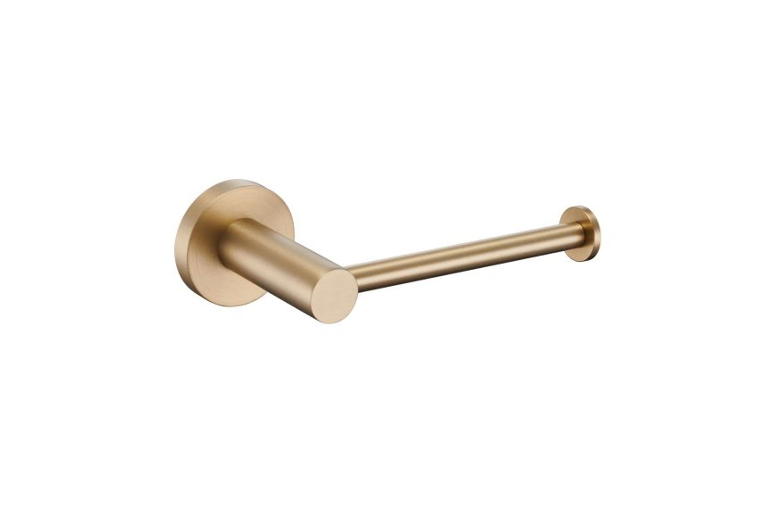 Round Tube Stainless Steel 1908 Toilet Roll Holders Satin Brass