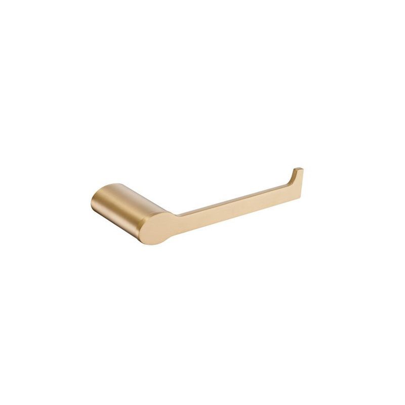 Stream Line Oval Rose Toilet Roll Holder Satin Brass
