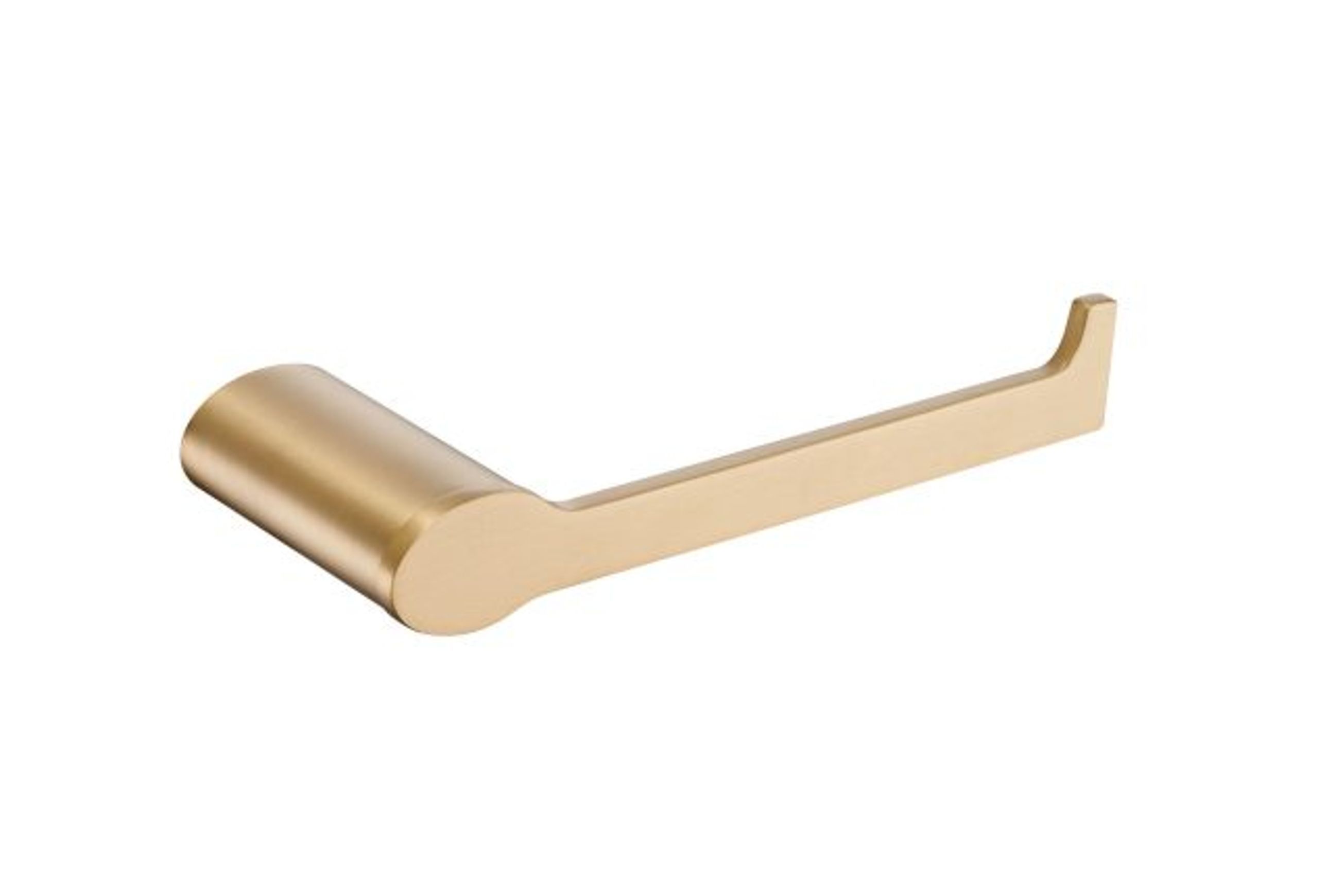 Stream Line Oval Rose Toilet Roll Holder Satin Brass