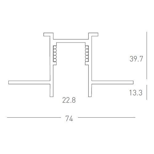 Inner Recessed Magnetic Track