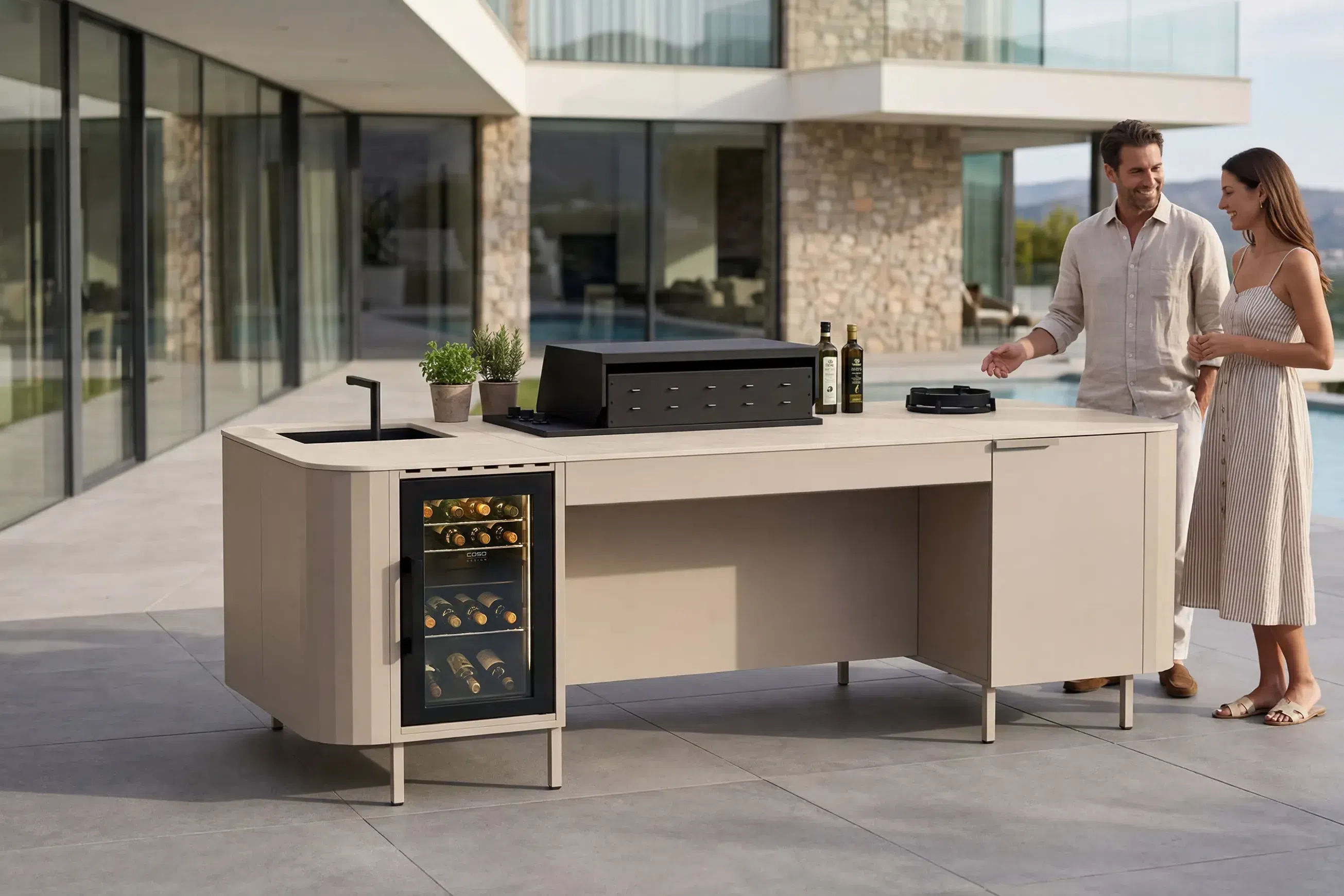 Isla Outdoor Kitchen Island