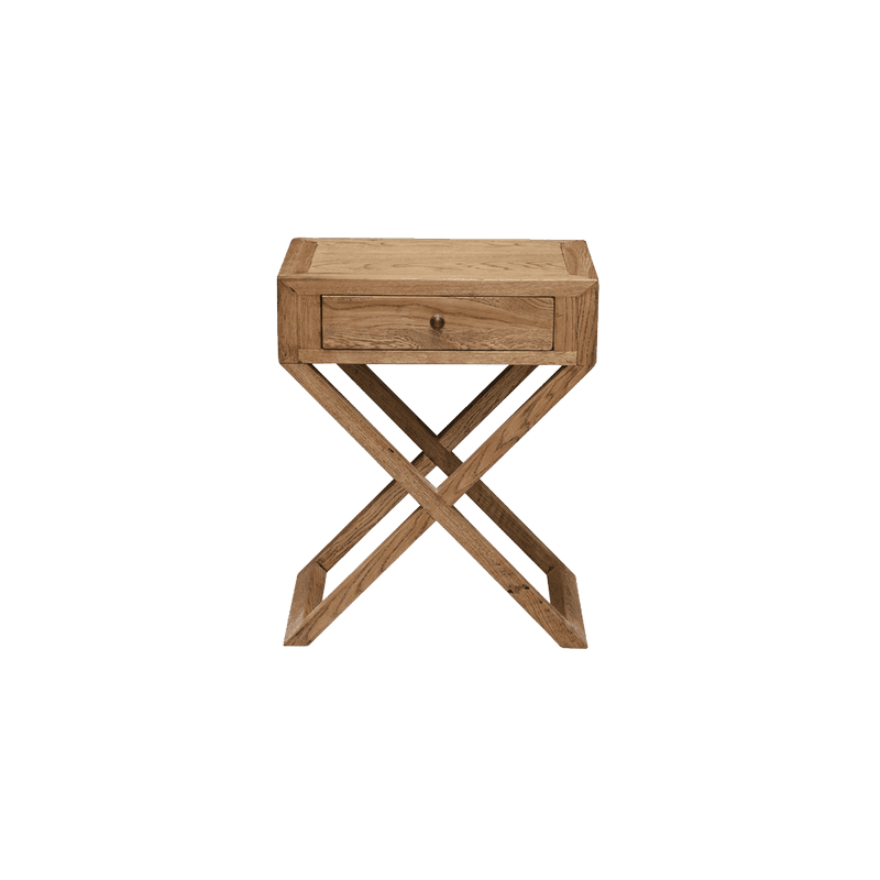 Italia Riviera Bedside with Cross Legs