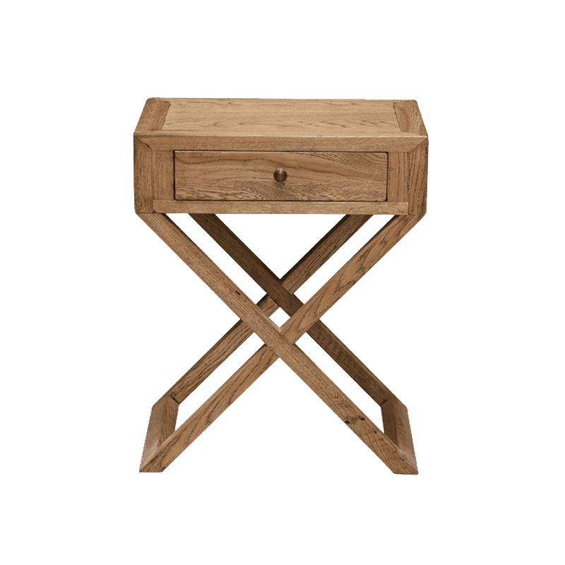 Italia Riviera Bedside with Cross Legs