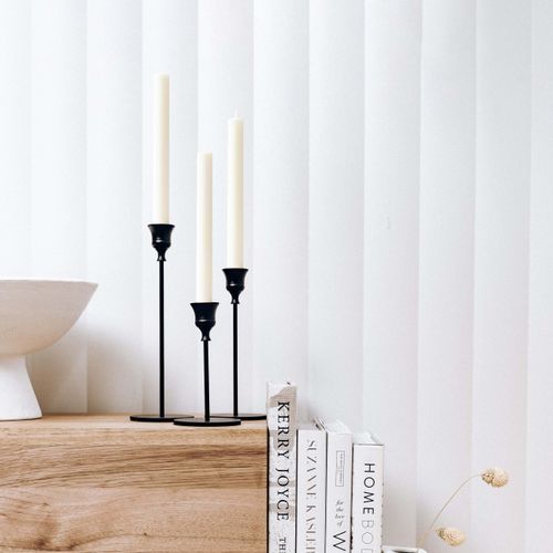 3pc Candlestick Set - Black