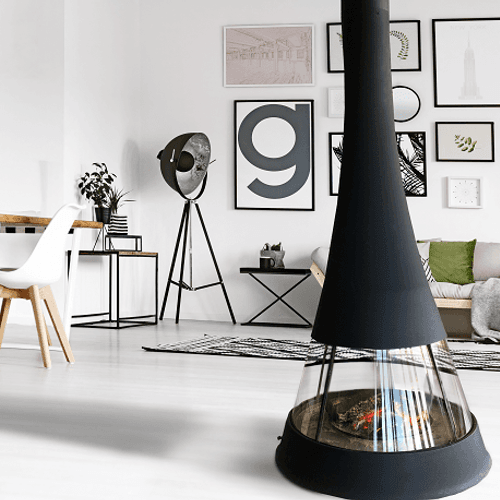 Jc Bordelet Linea 914 Suspended Fireplace