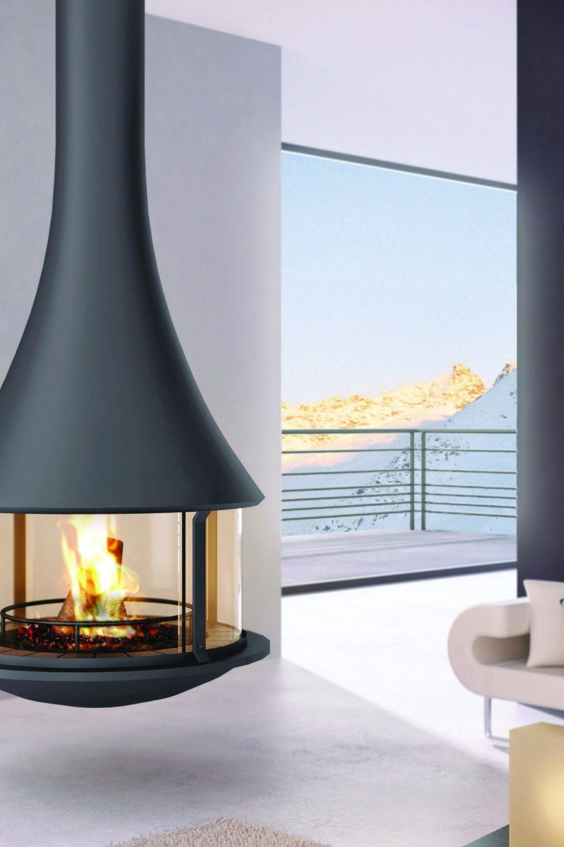 Jc Bordelet Zelia 908 Suspended Fireplace
