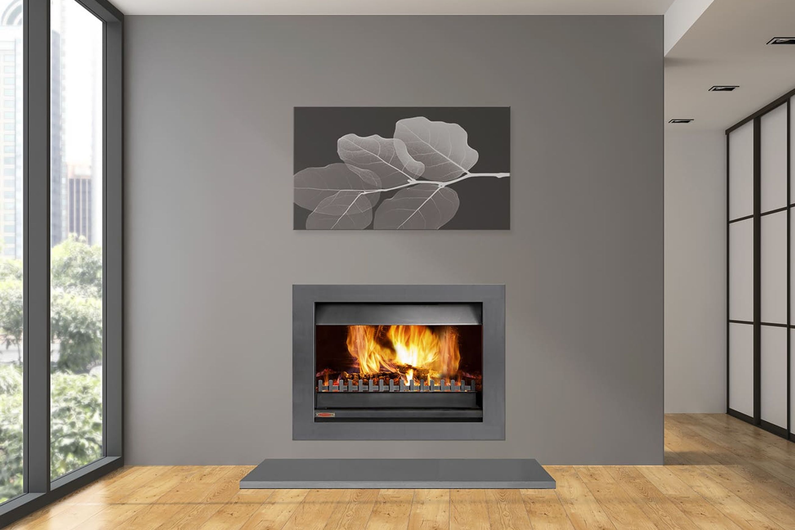 Open Wood Universal Fireplaces