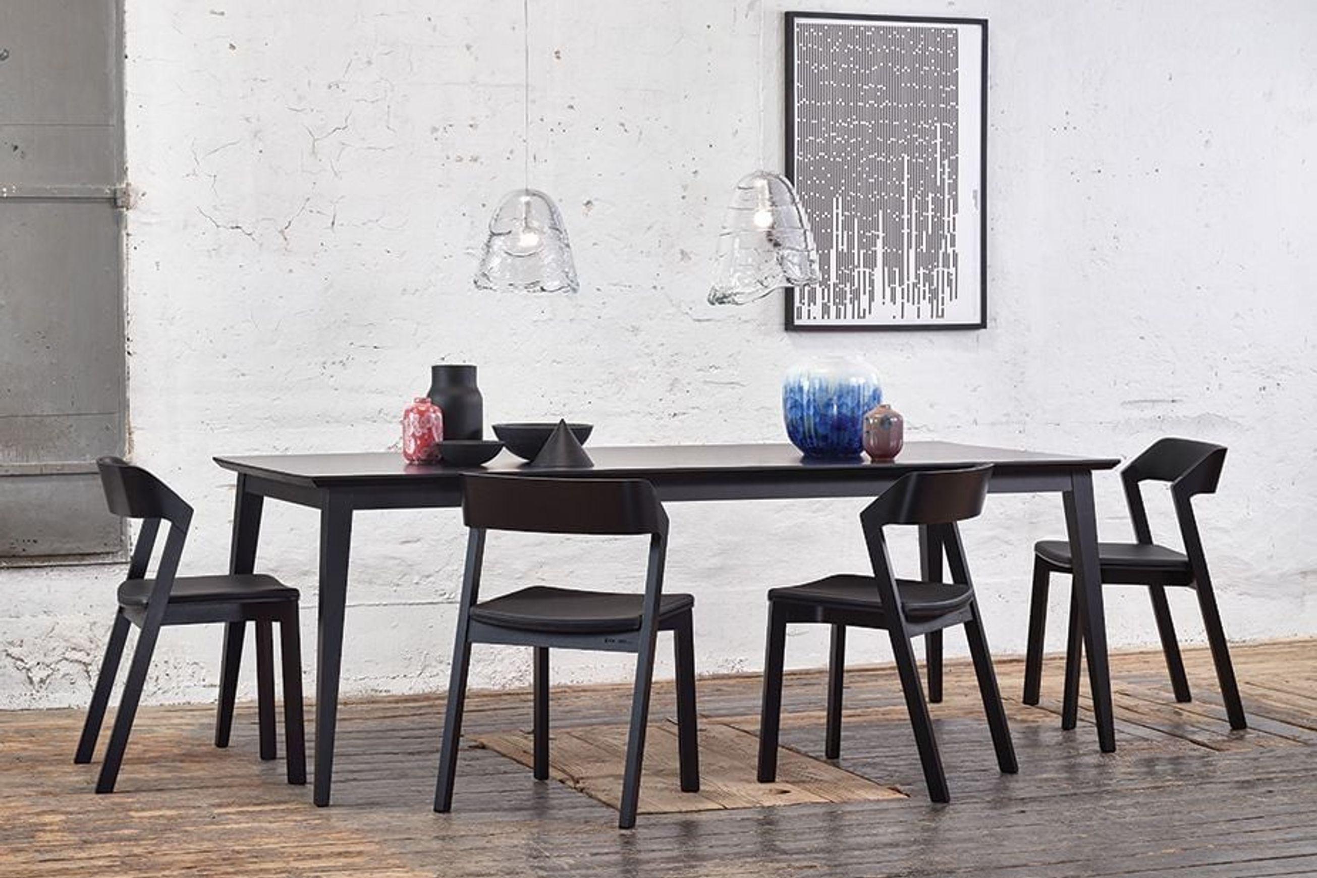 Merano Dining Chair - Black Stained - by TON