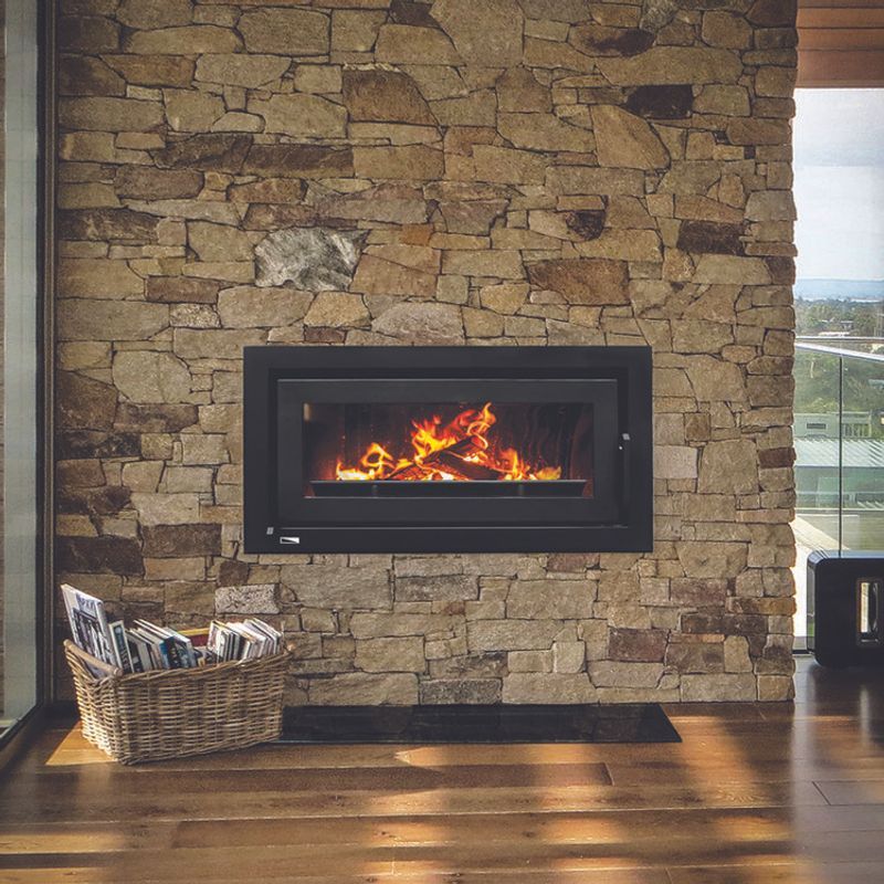 Kemlan Celestial 900 Inbuilt Wood Fireplace W/ Fan