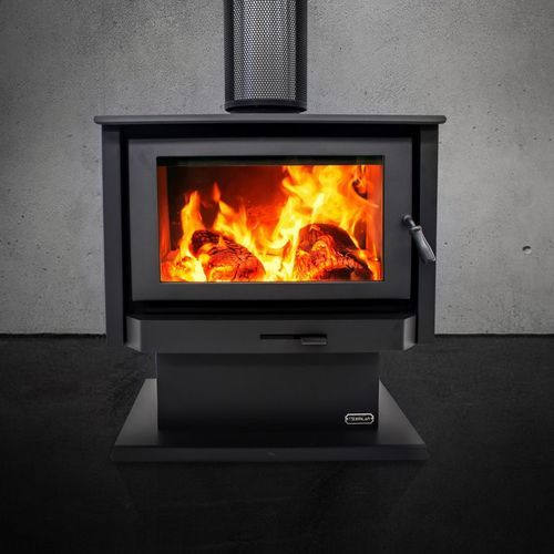Kemlan Tempo Grand Wood Fireplace With 4M Flue Kit