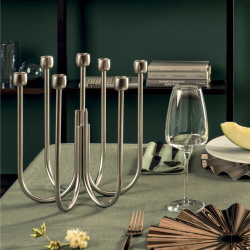 Kyma Candelabra 7 lights Hi-tech stainless