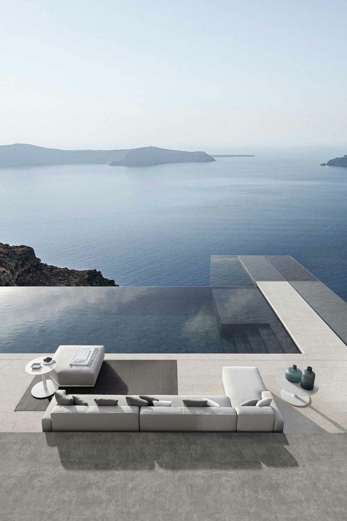 Laguna Module 12 Outdoor Ottoman by Atmosphera
