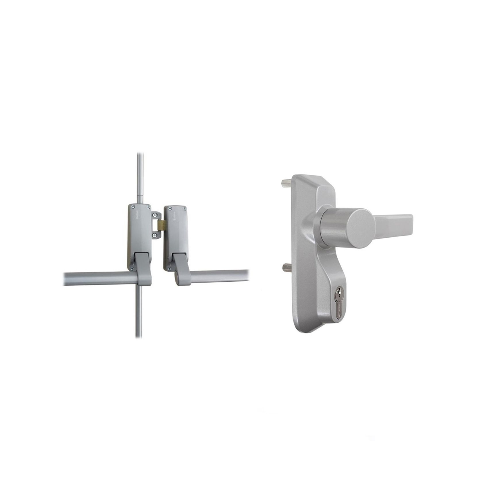 Briton Panic Bar Pack Outside Lever with Cylinder
