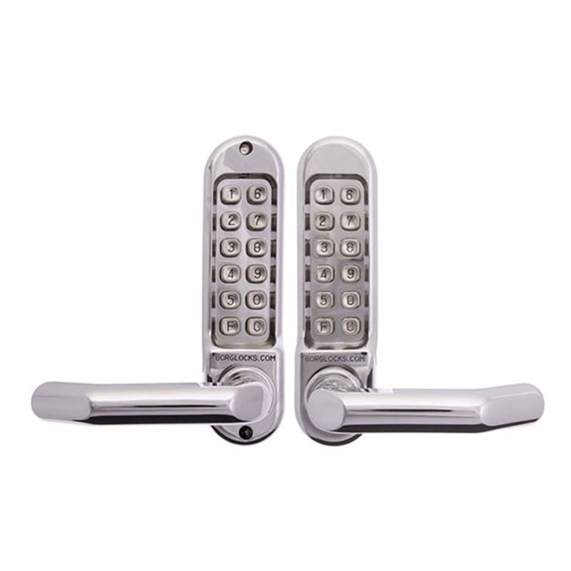 Borg Digital Door Lock External Grade Chrome BL5051MG