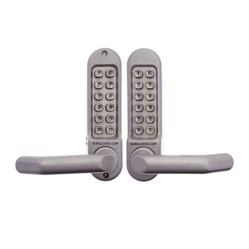 Borg Digital Door Lock Lever Satin Chrome BL5051SC